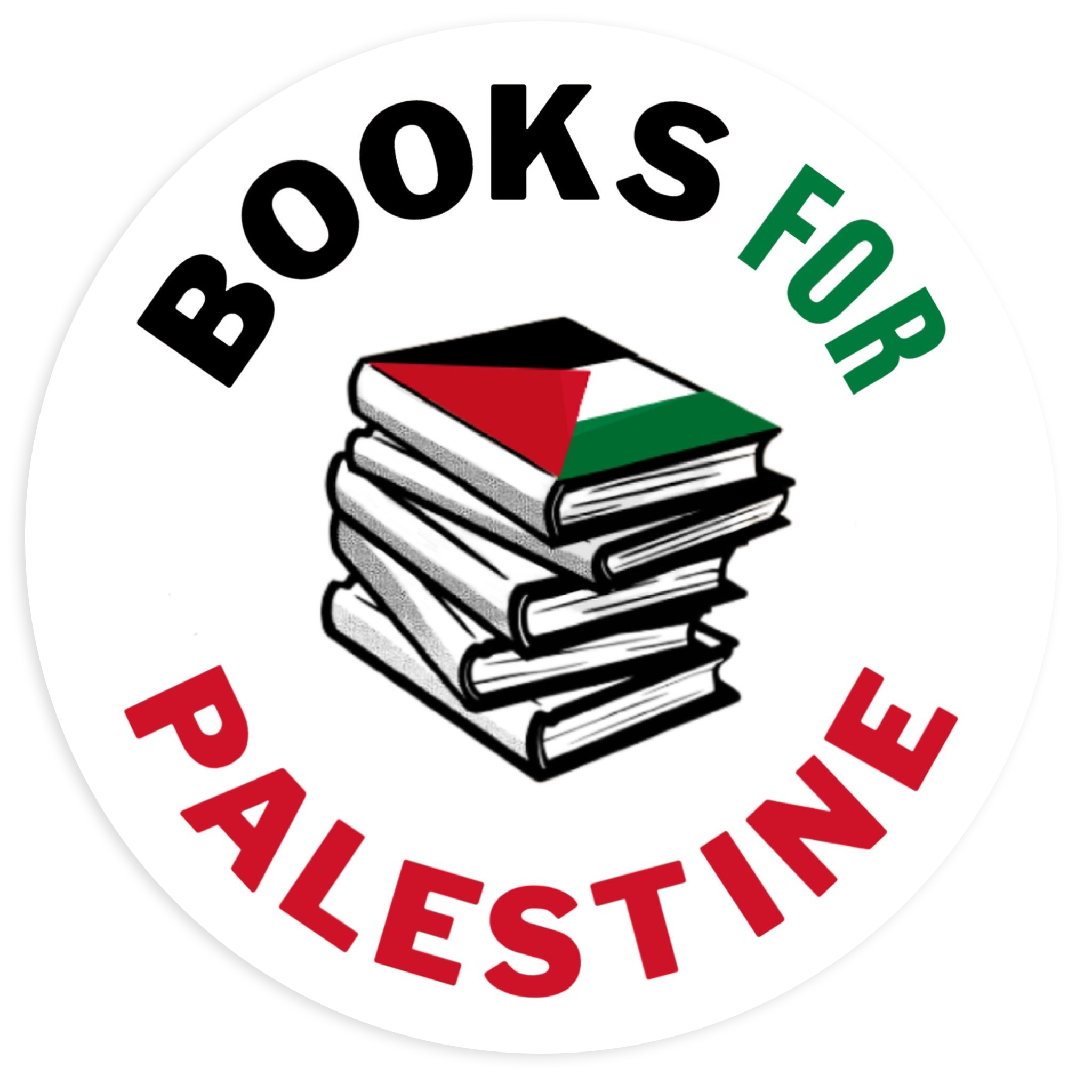 Books for Palestine Logo Stickers (5 pack)